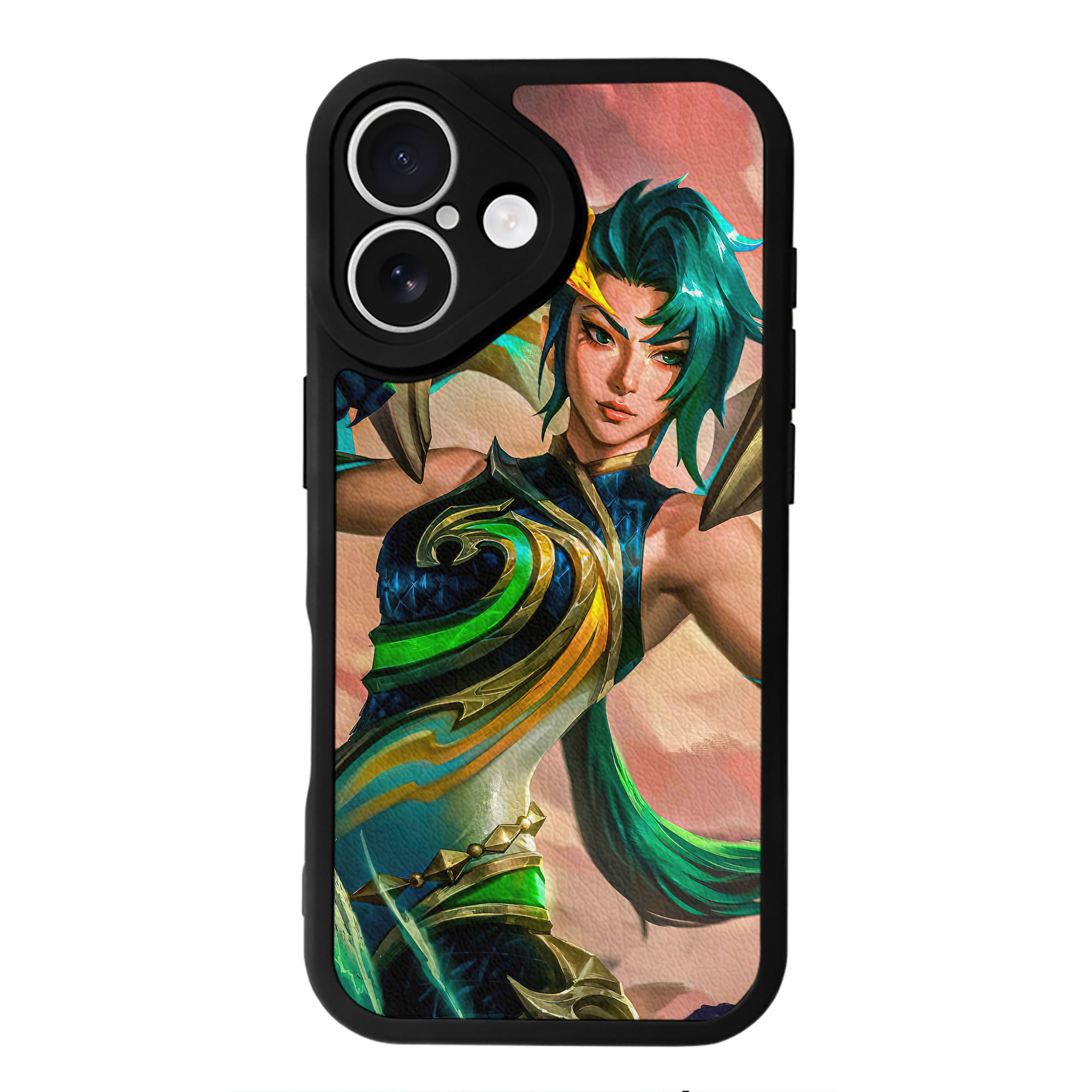 リーグ・オブ・レジェンド League of Legends LOL 【iPhone 16シリーズ対応】シリコンスマホケース（レザー調） 材質：シリコン